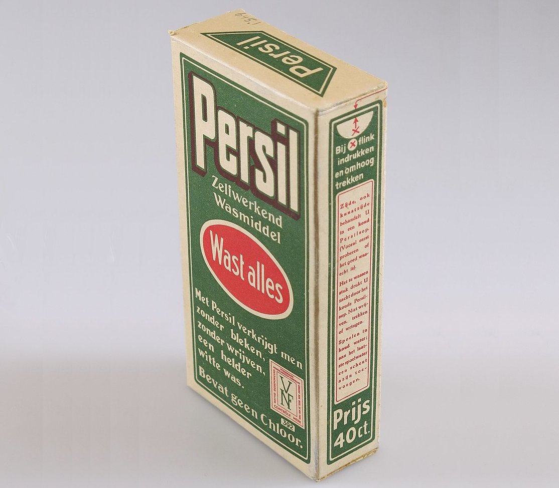 Close up of a detergent package