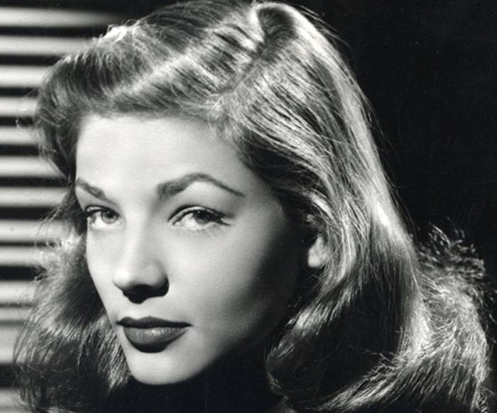 Lauren Bacall 1945 in black
