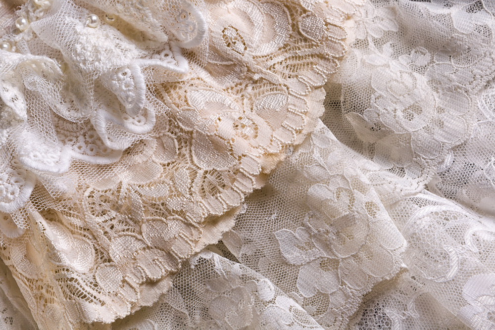 Close Up Photo of vintage lace fabrics