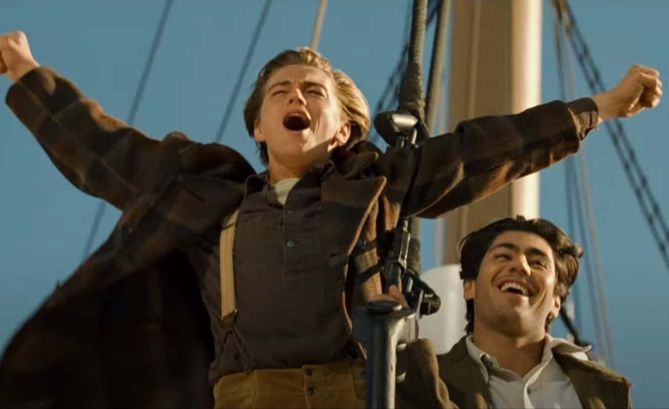 A screenshot of the movie Titanic
