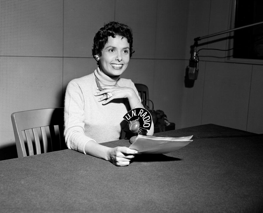 Miss Lena Horne in white