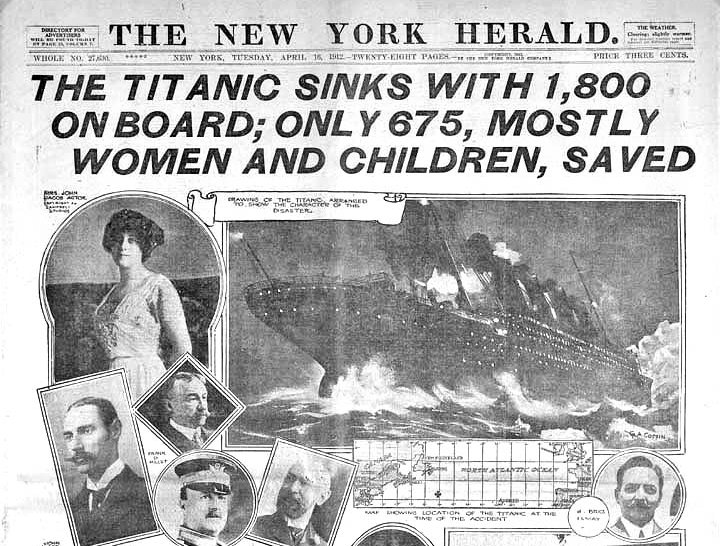 New York Herald front page