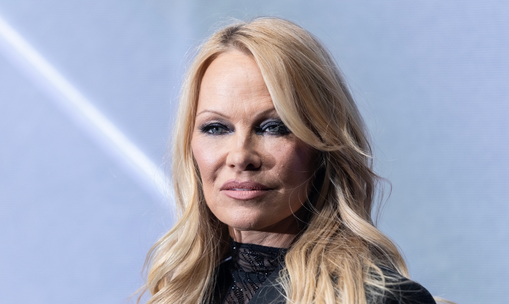 Pamela Anderson attends the HM Mugler launch at Lexington Armory in New York on April 19, 2023