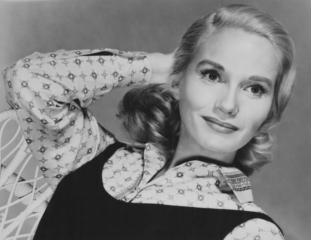 American actress Eva Marie Saint wearing a black dress