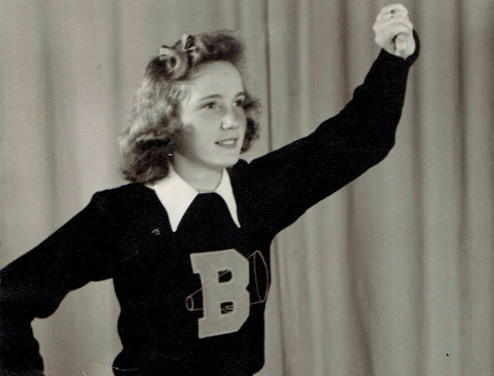 Eva Marie Saint In Her Cheerleader Uniform