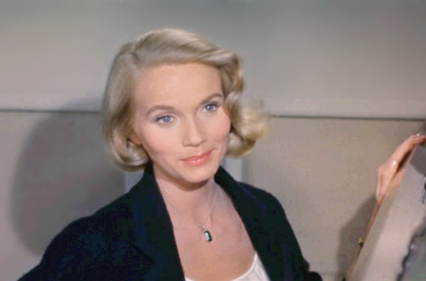 Eva Marie Saint in black jacket