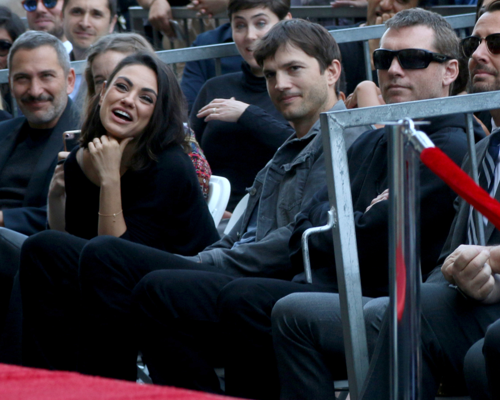 Mila Kunis, Ashton Kutcher, Sam Worthington at the Zoe Saldana