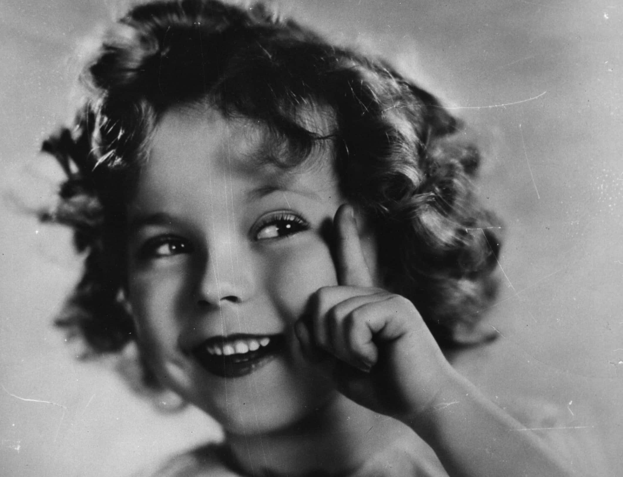 The American child star Shirley Temple
