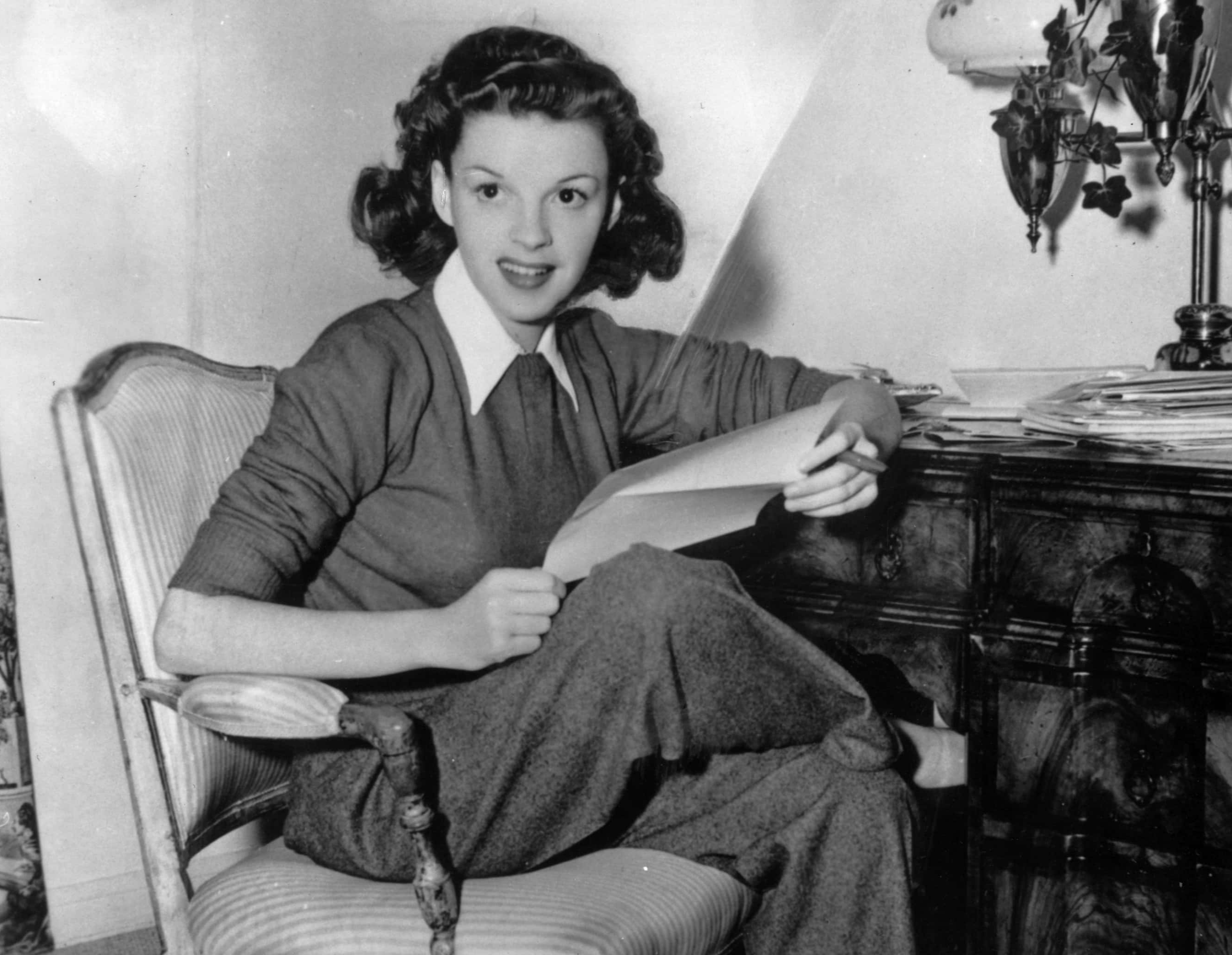 American film actress Judy Garland