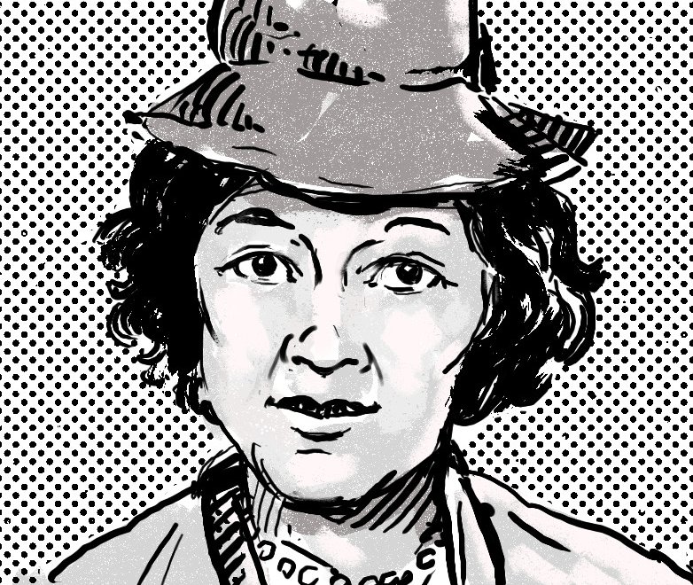 Drawing of Lucy Hicks Anderson