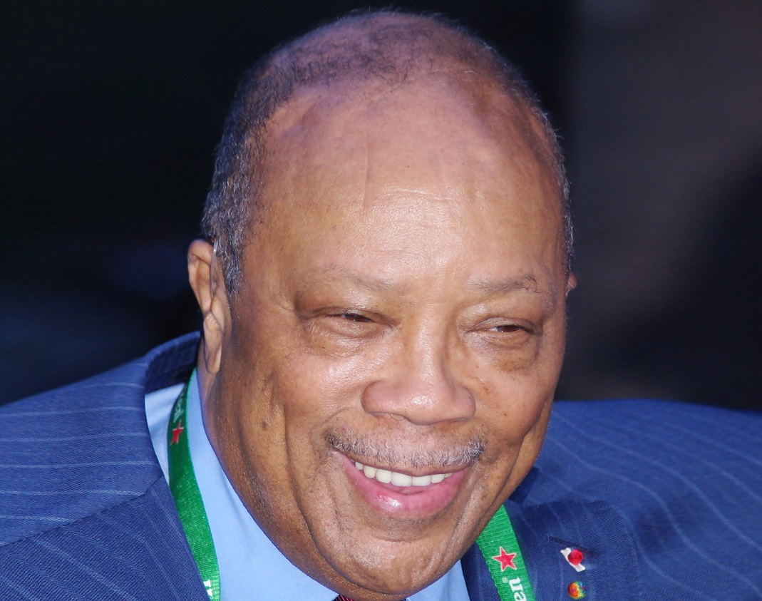 Quincy Jones at the Vanity Fair party celebrating the 10th anniversary.