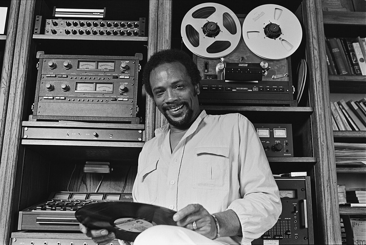 Jones at his recording studio in 1980