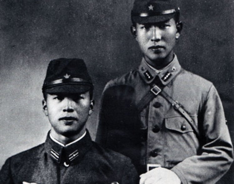 Photo of Hiroo And Shigeo Onoda in uniforms