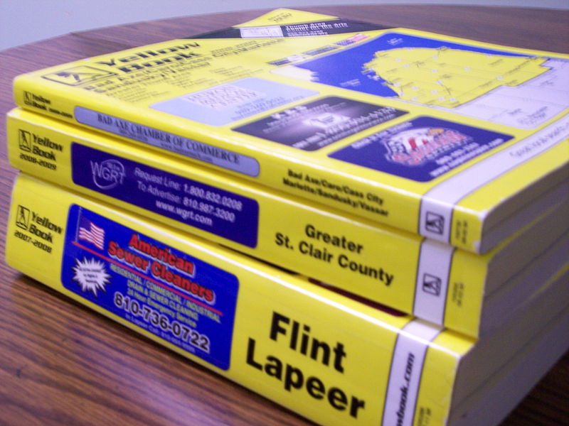 Picture of a phone books