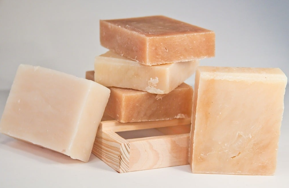 Closeups of soap bars