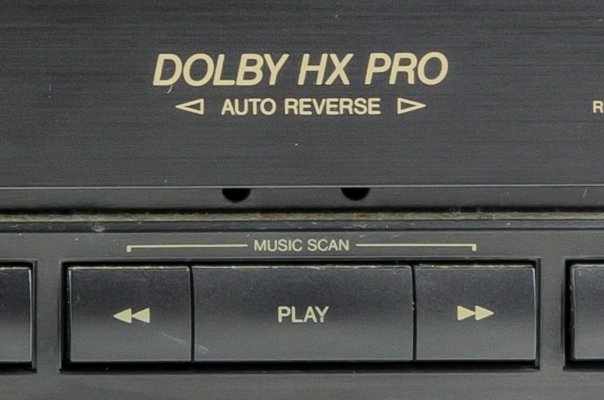 Play button on a radio