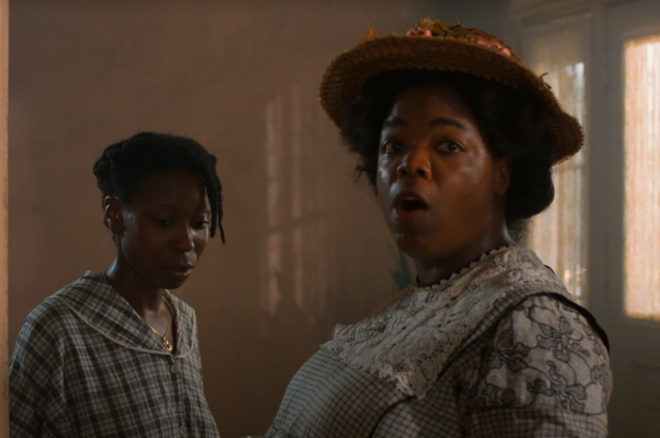 Screenshot of Whoopi Goldberg and Oprah Winfrey from - The Color Purple (1986)