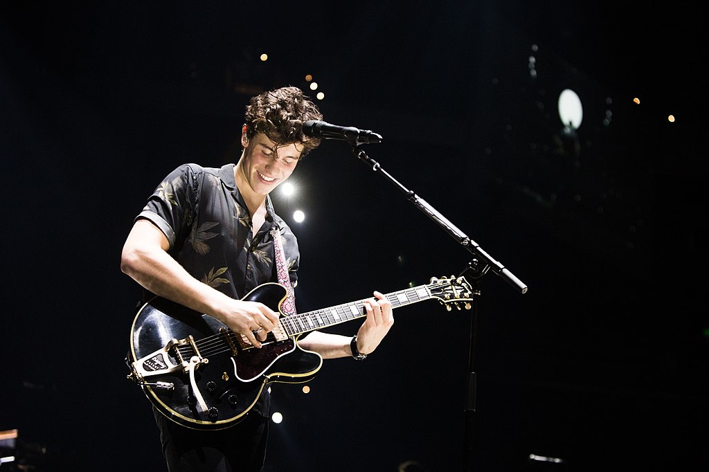 Portrait Photo of Shawn Mendes Performing on stage