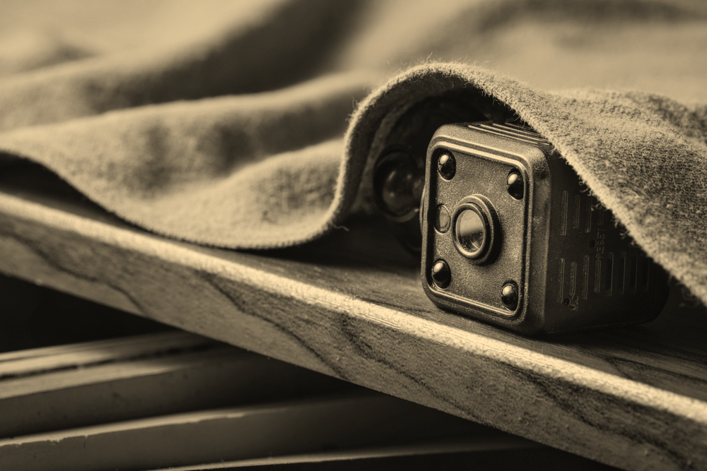 closeup hidden or spy camera