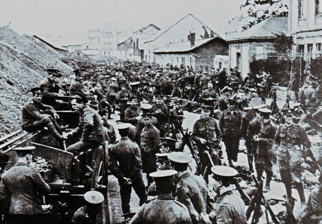 The British Soldiers during The Battle of Mons