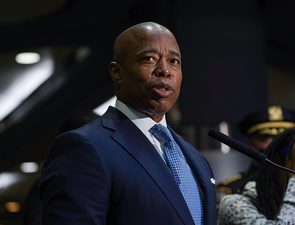 Portrait Photo of Mayor Eric Adams announce a Subway Safety Plan