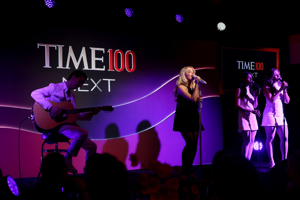 Sabrina Carpenter performs onstage during the 2024 TIME100 Next