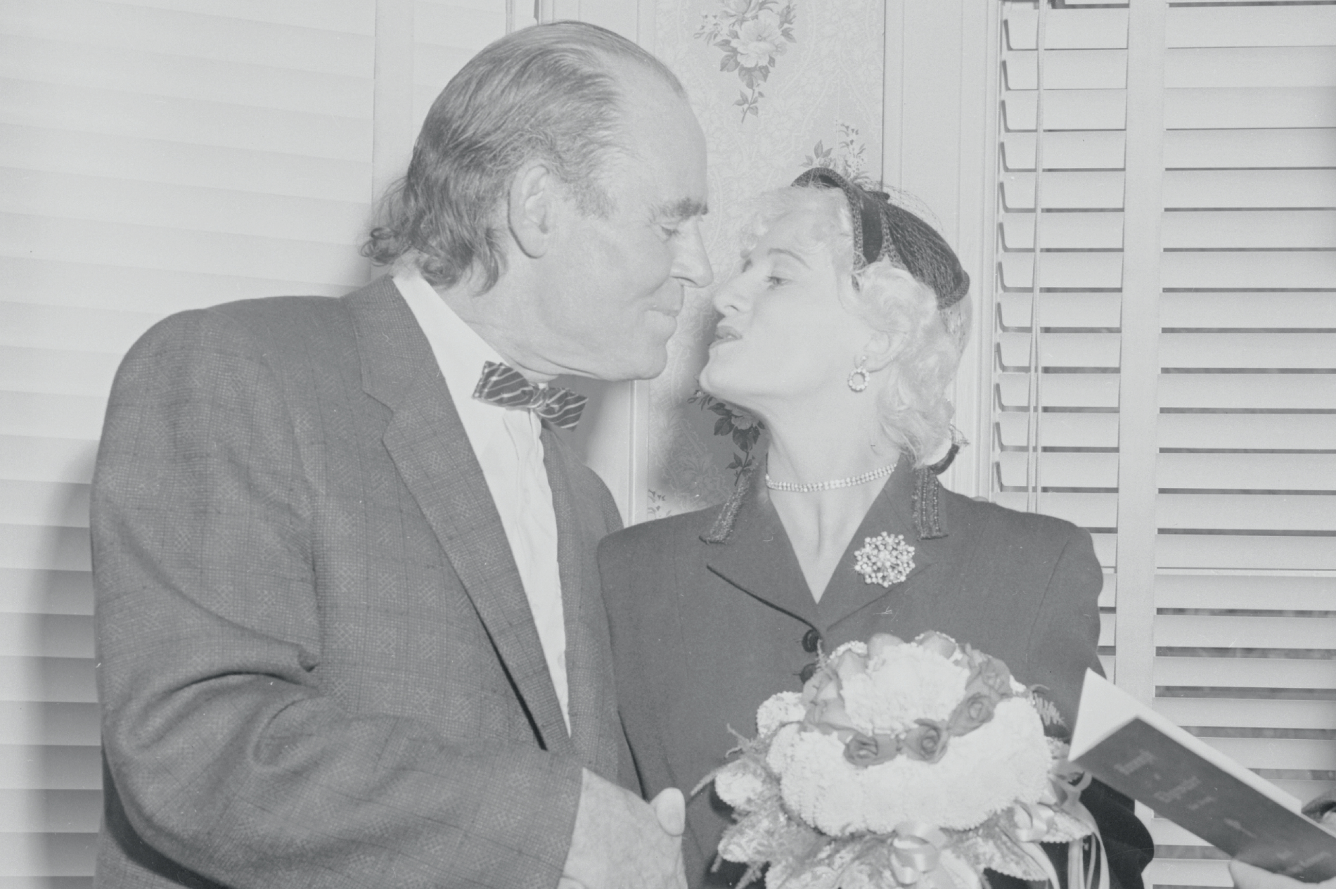 Emmett Kelly with his bride Elvira Gephardt