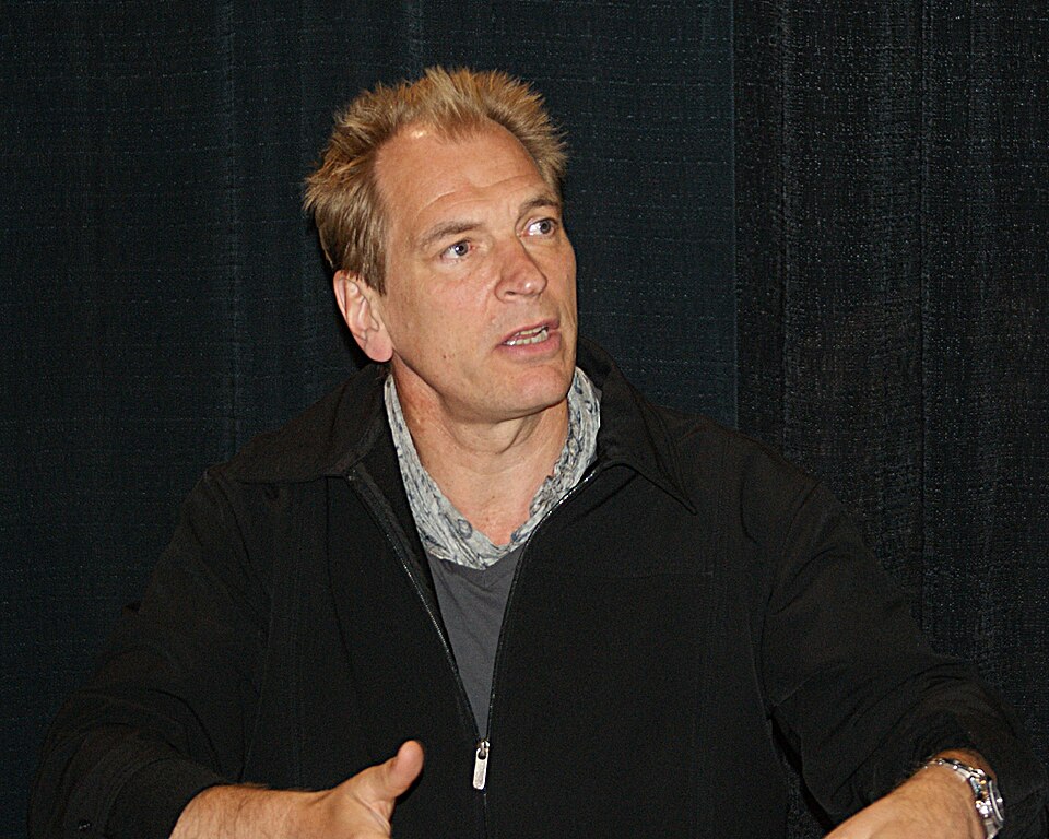 Julian Sands is an English actor looking at side - 2011