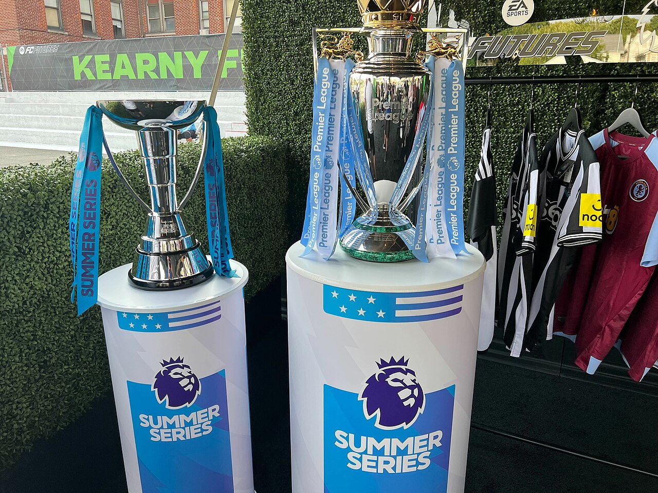 Premier League Summer Series Trophy And Premier League Trophy