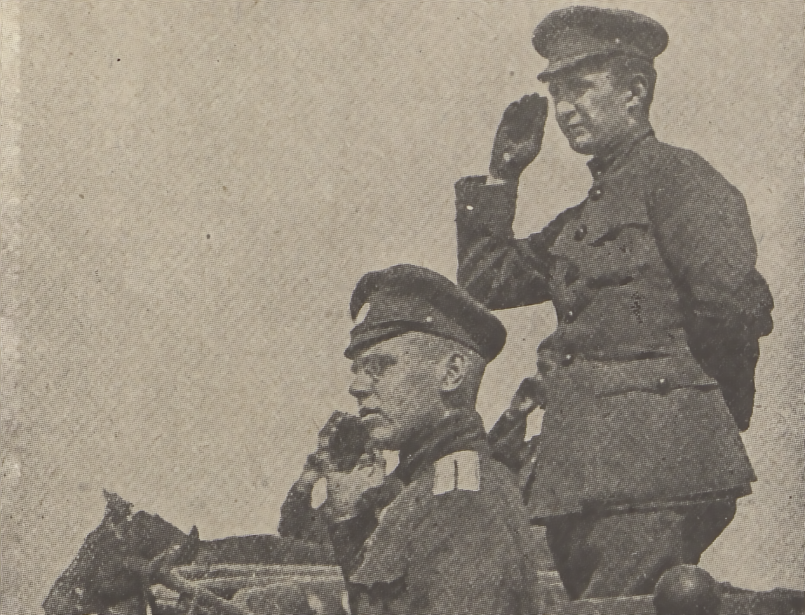 Russian commander-in-chief Kerensky on the Russian front