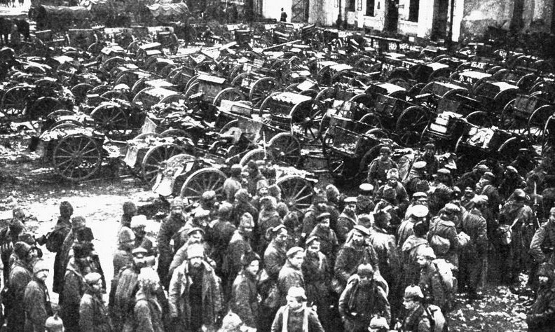Russian prisoners of war after the battle of Tannenberg