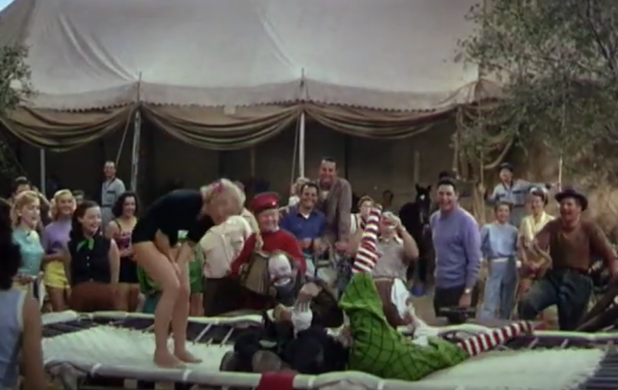 A screenshot from the movie The Greatest Show on Earth