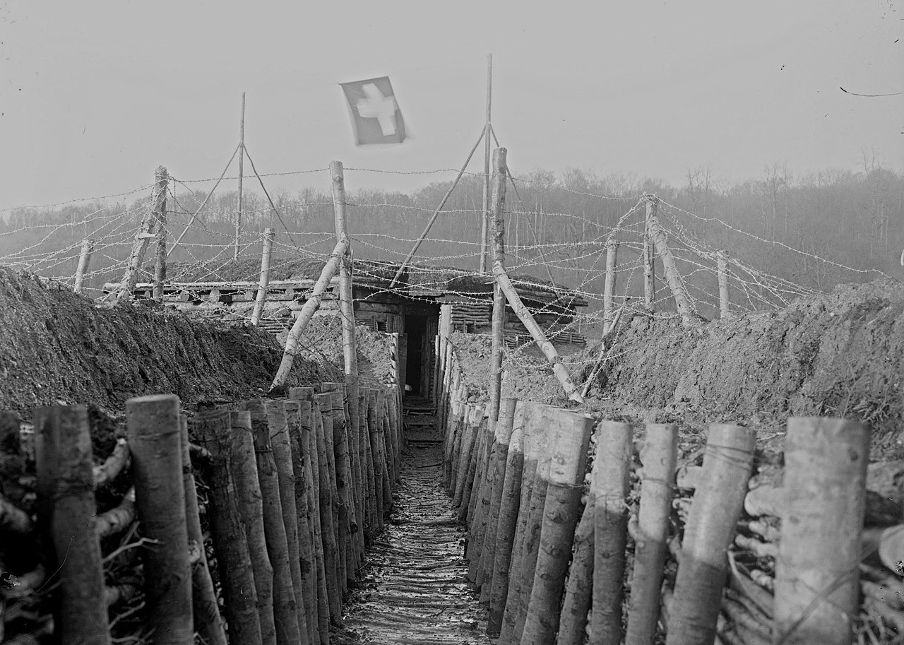Trenches stretched from Switzerland to the Belgian coast