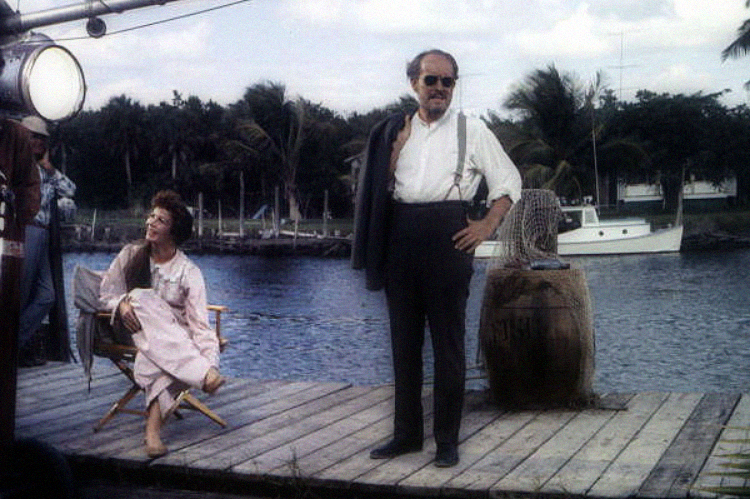 Chana Eden and Emmett Kelly on set