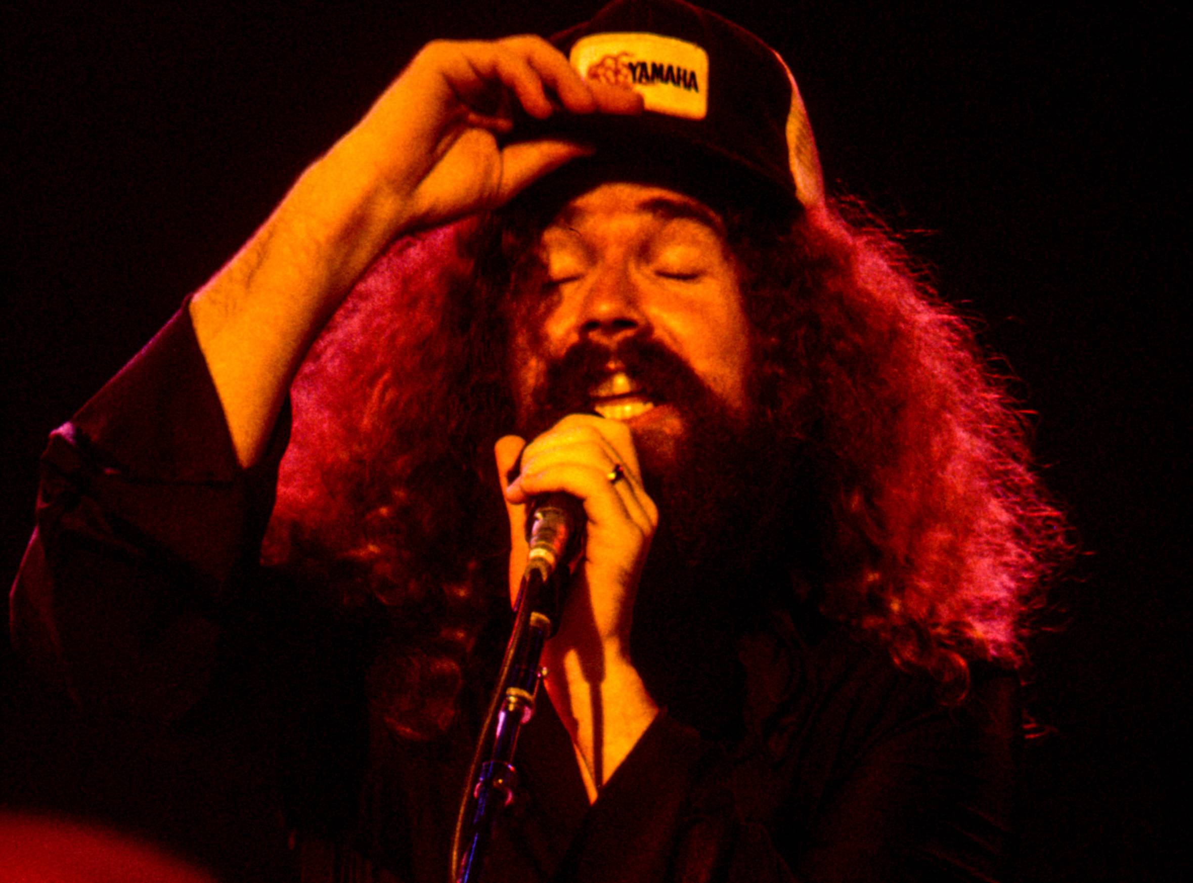 Brad Delp performs with Boston