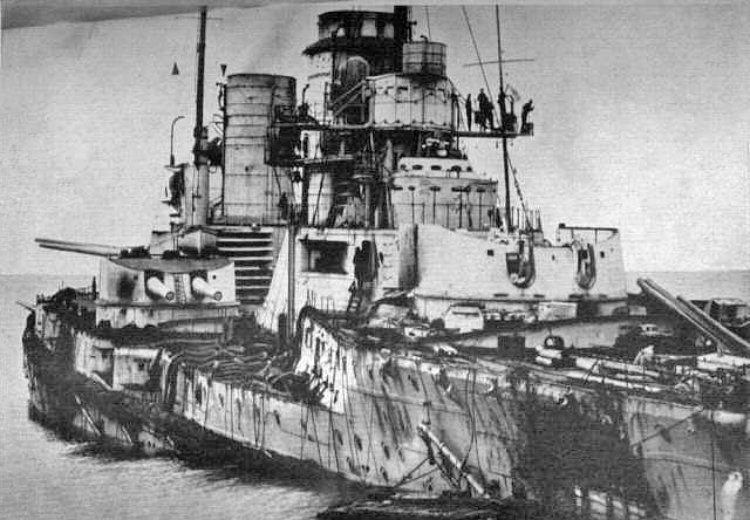 SMS Seydlitz was heavily damaged in the battle of Jutland