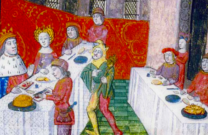A painting of 15th century feasting