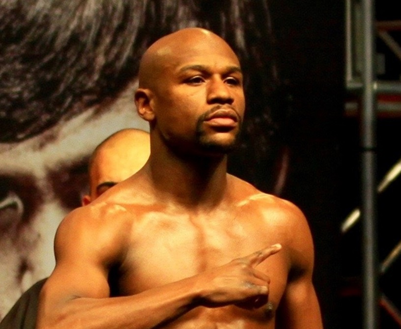 Floyd Mayweather Jr Weigh-In - 2015