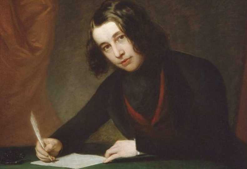 A portrait of Charles Dickens in 1842