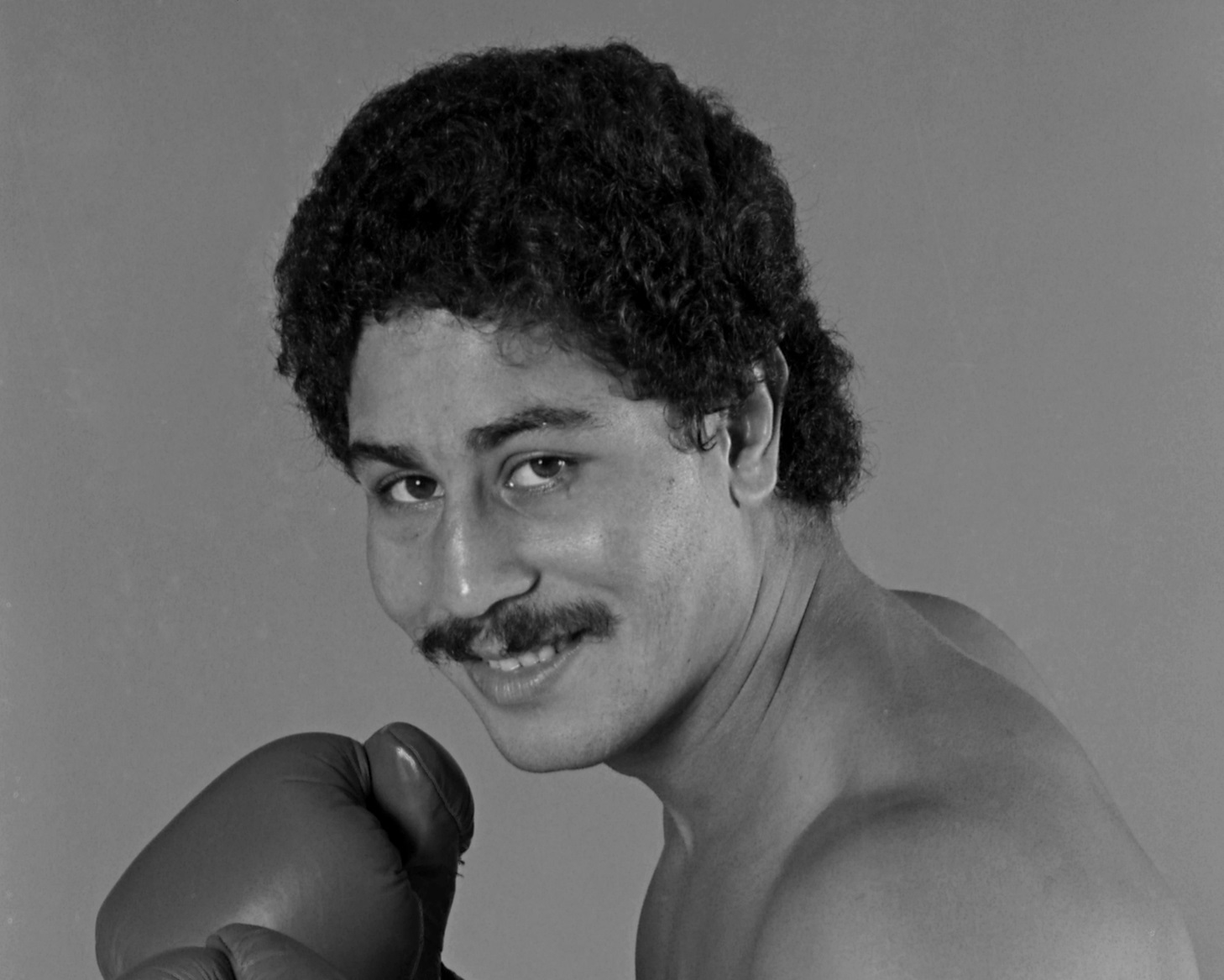 Wilfredo Gomez poses in New York - 1982