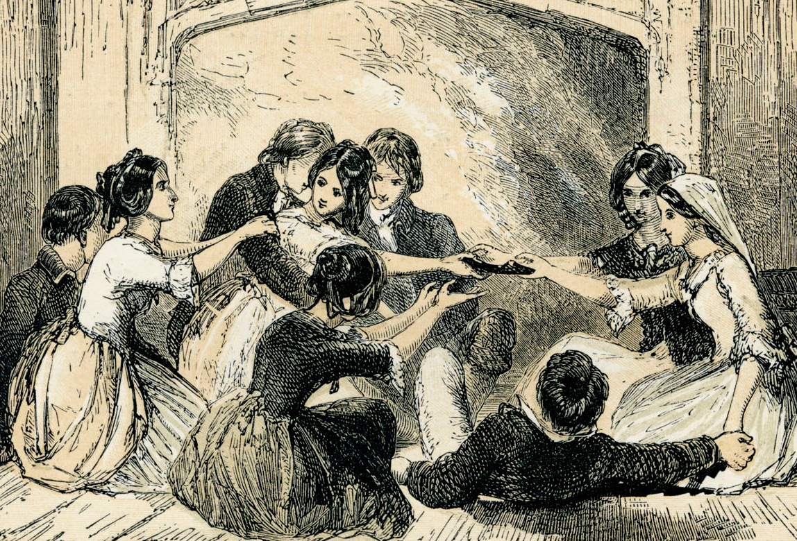 Illustration of a Christmas scene