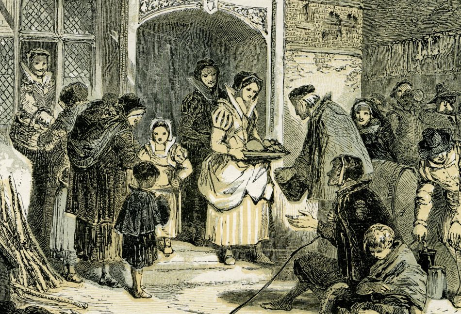 Elizabethan Christmas scene