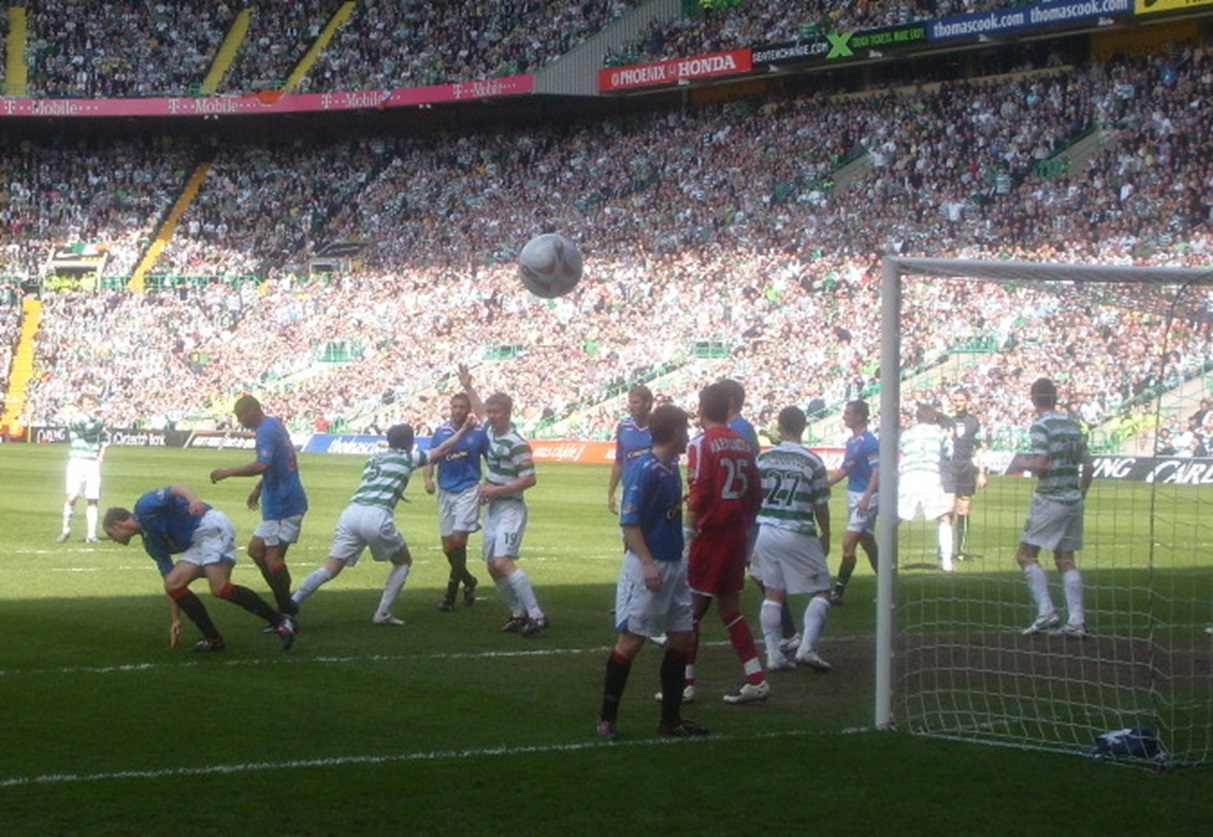 Celtic and Rangers clash 27th April 2008