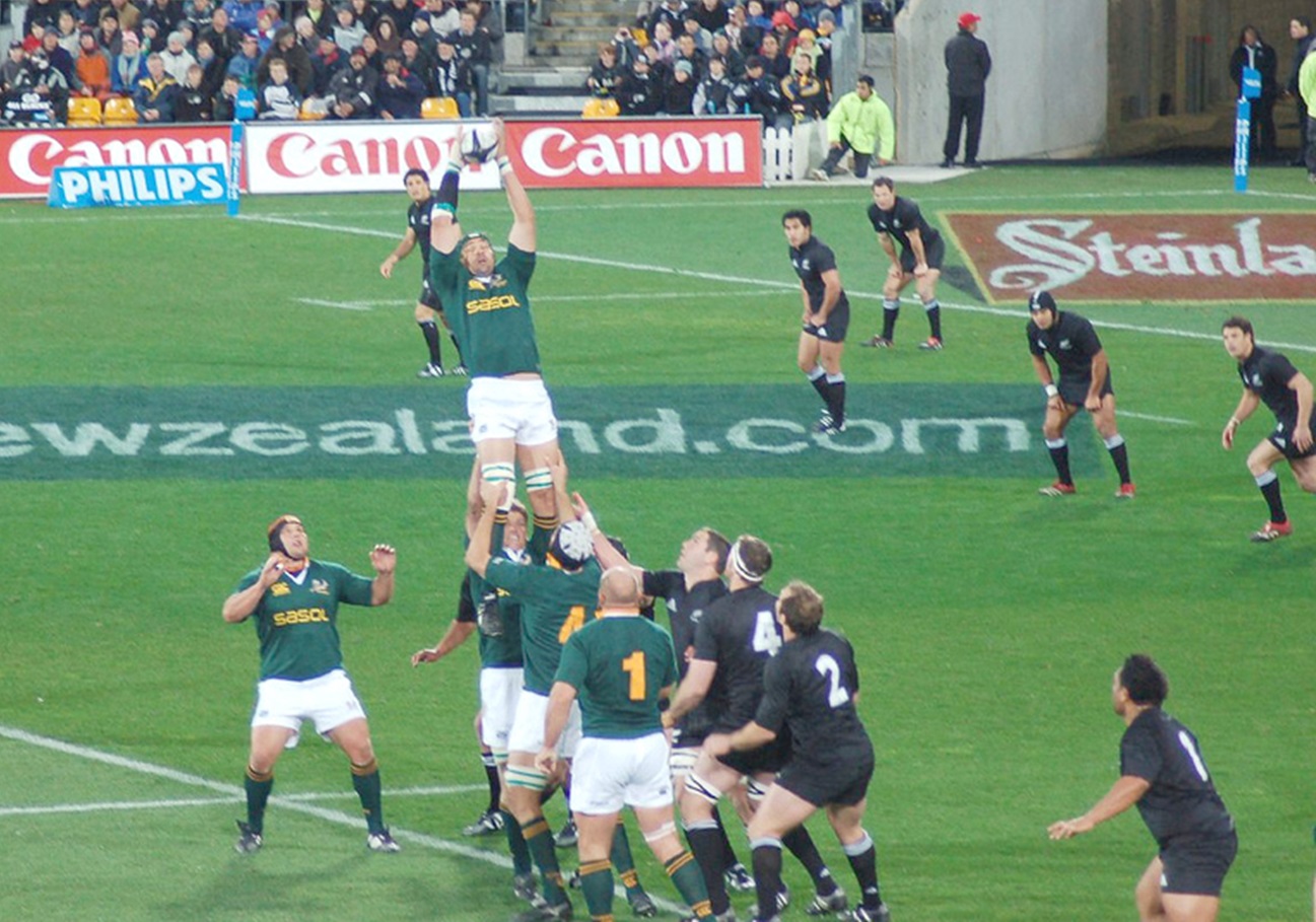 Springbok-All Black Lineout In Tri Nations 2006