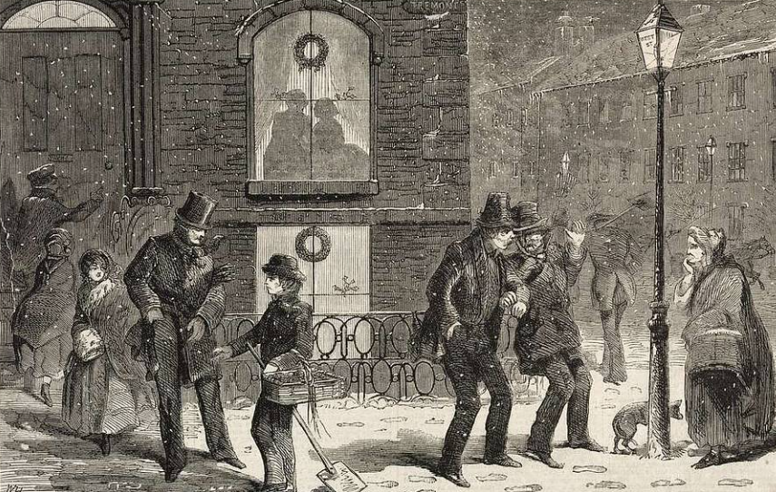 Victorian Christmas Outdoors Atmosphere