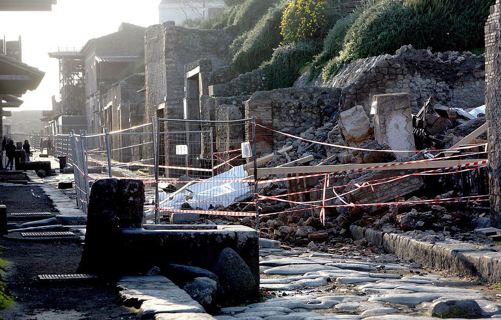 World Heritage Site Of Pompeii Decaying