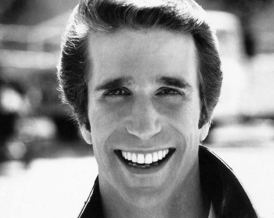 Photo of Henry Winkler as Fonzie from the television program Happy Days