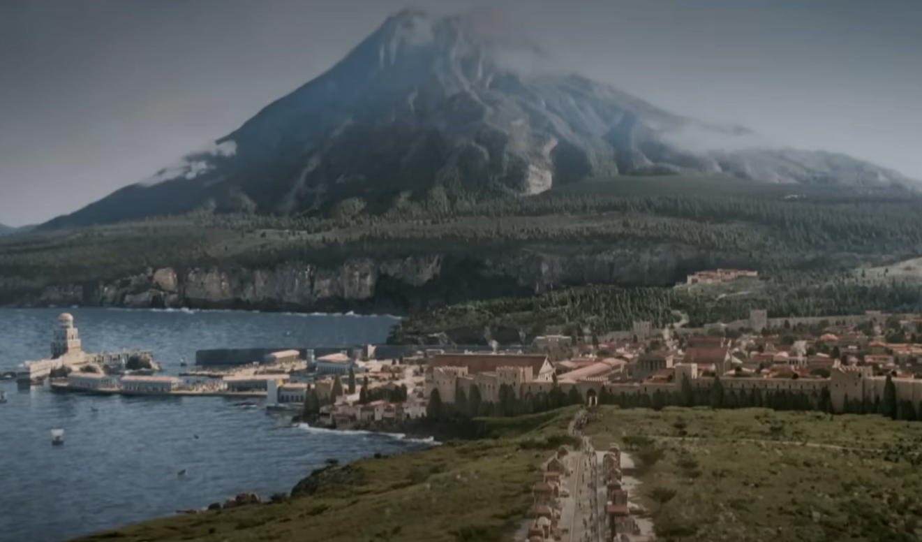 A screenshot of the movie Pompeii
