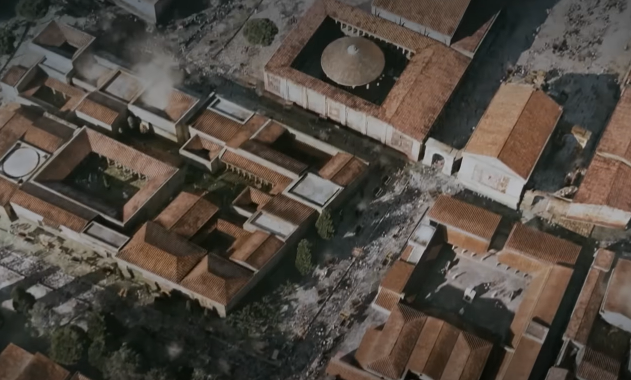 A screenshot of the movie Pompeii
