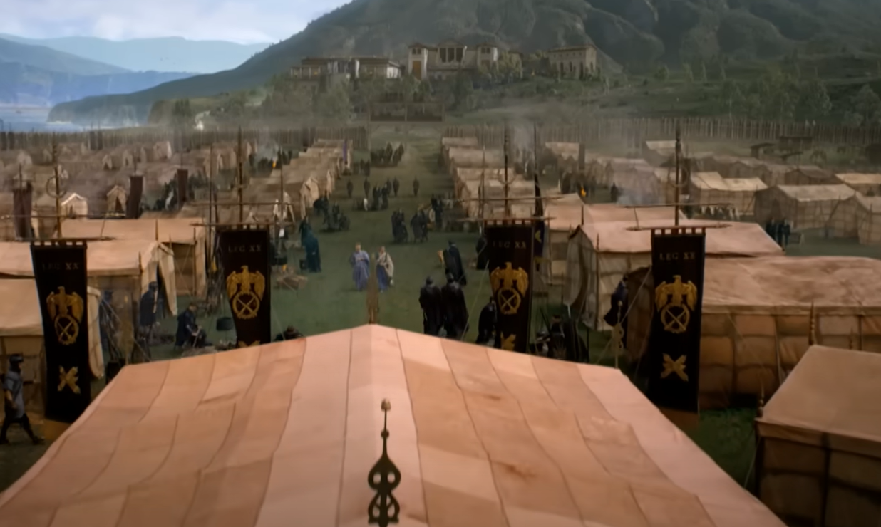 A screenshot of the movie Pompeii